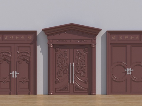 European-style double door