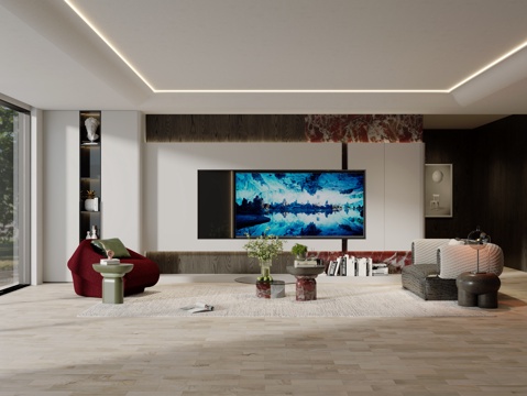 Post-modern living room