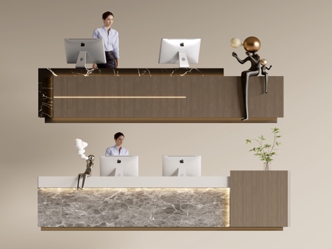 Modern Company Front Desk Service Desk