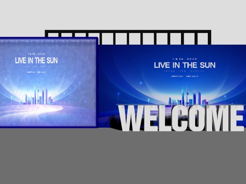 Event Art Display Conference Exhibition Board Card Wall Welcome Wall Culture Wall