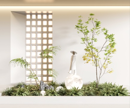 Modern indoor landscape plant landscaping