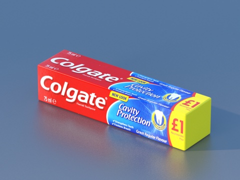 Toothpaste packaging box