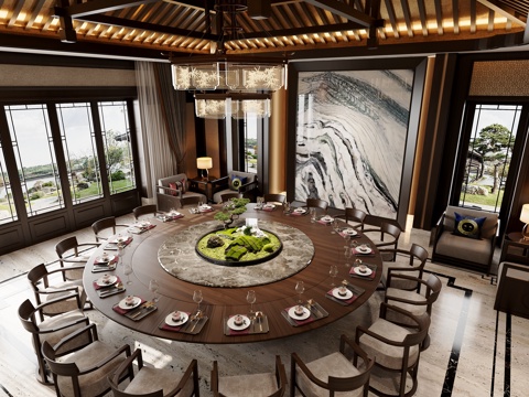 New Chinese DiningRoom Room