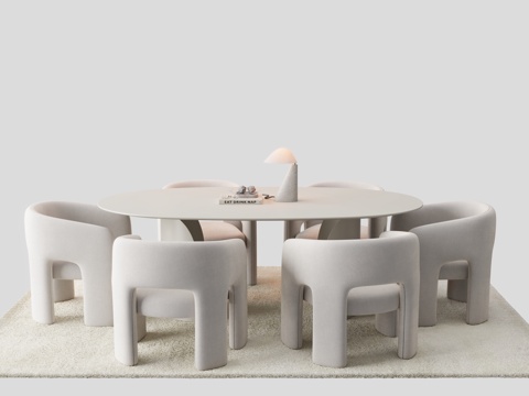 Modern Dining Table and Chair White Dining Table