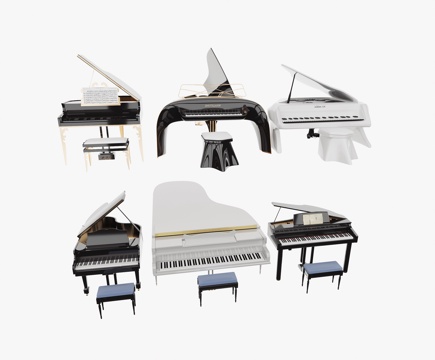 Modern Piano Tripod Piano Stereo Piano Piano Stool