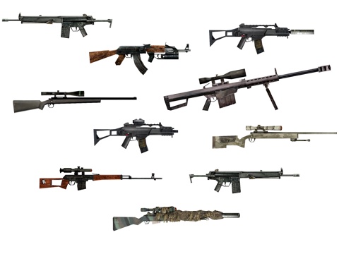 weapons weapons pistol submachine gun sniper rifle