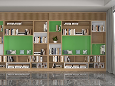 Modern Bookcase Bookshelf Wooden Cabinet