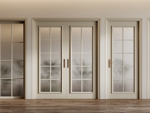 French glass door single door double door