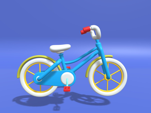 Cartoon cute bike