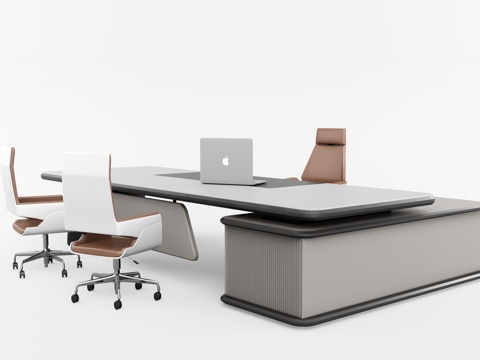 Modern manager office desk and chair desk