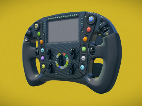 Game machine steering wheel