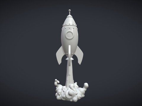 Toy Cartoon Rocket