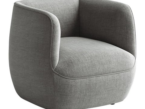 Modern gray sofa single sofa