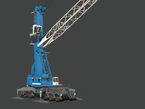 Mobile harbor crane