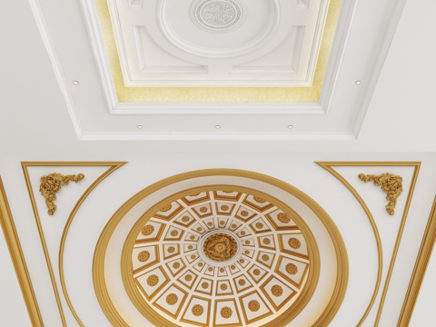 European-style round ceiling