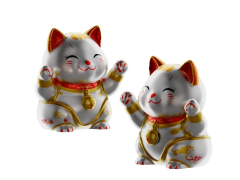 Modern decorations lucky cat ornaments