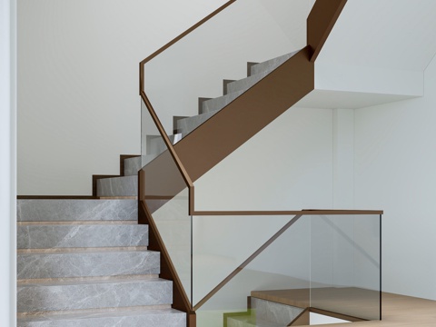 Modern corner stairs