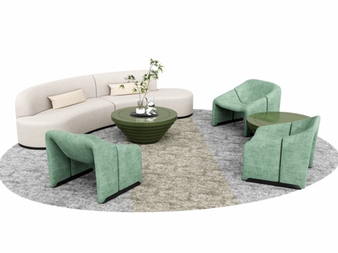 modern leisure sofa curved sofa