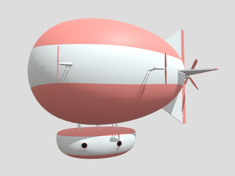 cartoon airship