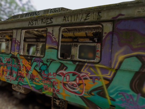 Abandoned bus