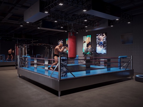 modern gym boxing gym