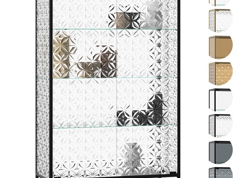 Modern Glass Wine Cabinet