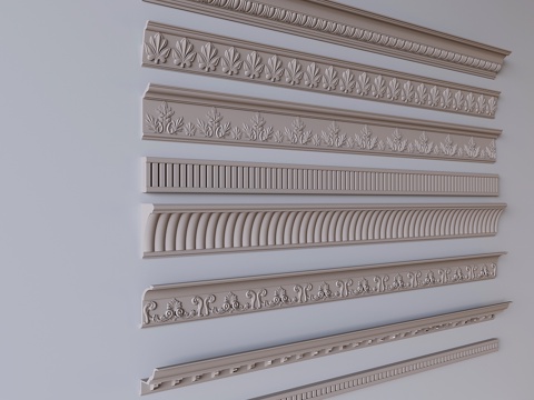 French carved plaster line waist line