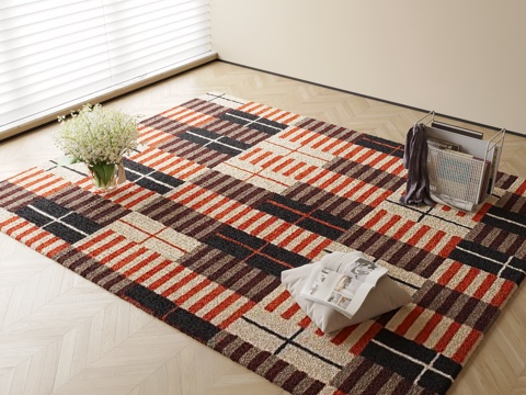 Striped Carpet Square Blanket