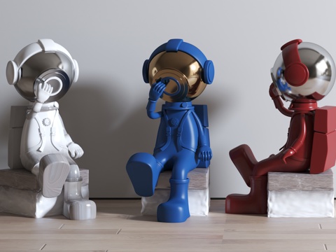 Modern sculpture ornaments Art Toy astronaut cartoon