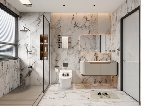 Affordable Luxury Style Toilet Bathroom