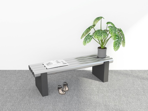 Modern Stainless Steel Stool Shoe Changing Stool