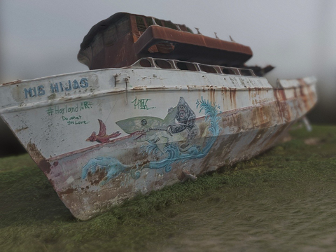 Abandoned ship.