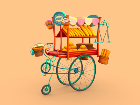 Bread Selling Cart