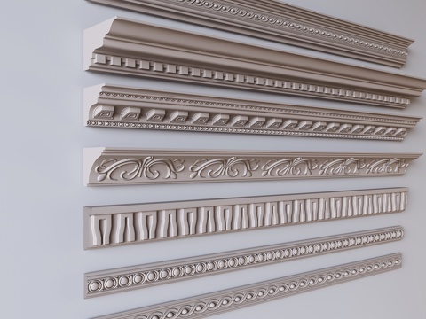 French line plaster line decoration waist line