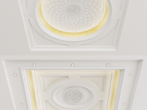 European-style Ceiling Geometric Carved Ceiling