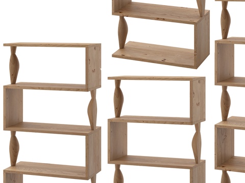 Log Decorative Cabinet Storage Rack