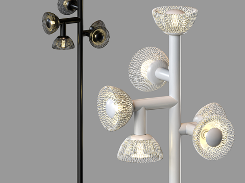 Modern metal floor lamp