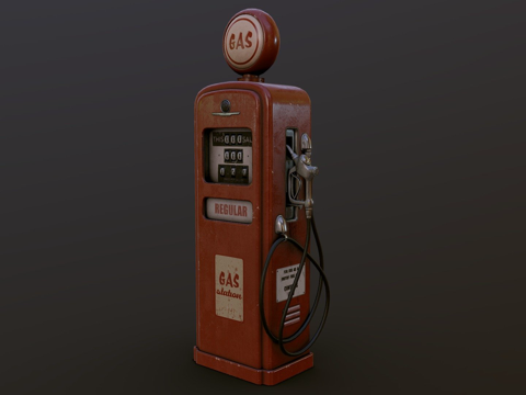 Old gasoline pump