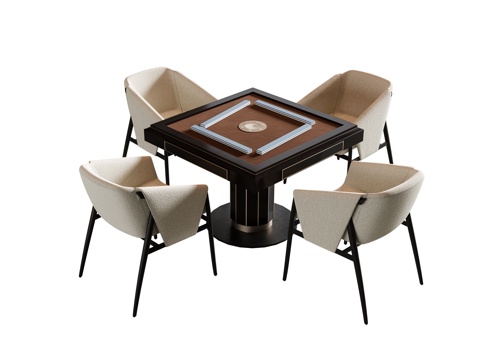 Modern Mahjong Table and Chair