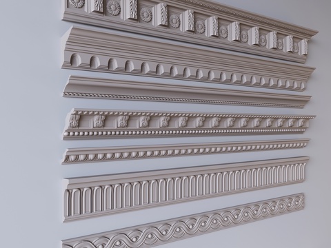 French line plaster line decoration waist line