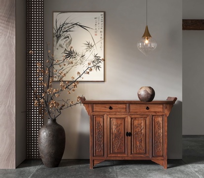 New Chinese-style Entrance Cabinet