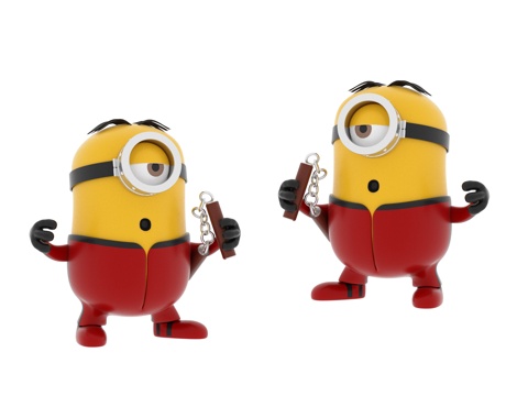 Minions Chao Play Sculpture Doll Cartoon Ornaments