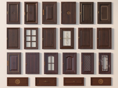 Chinese Cabinet Door Glass Cabinet Door Drawer Cabinet Door Solid Wood Cabinet Door