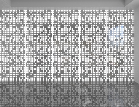 Modern luminous board perforated plate Wall