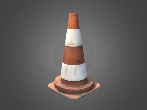 Aging traffic cone