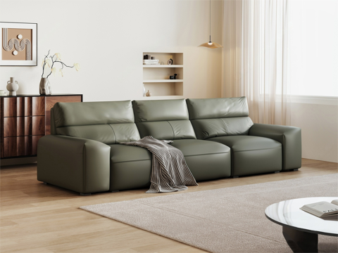 Italian Couch Leather Sofa