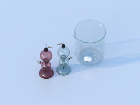 glass beaker chemical test bottle experimental equipment