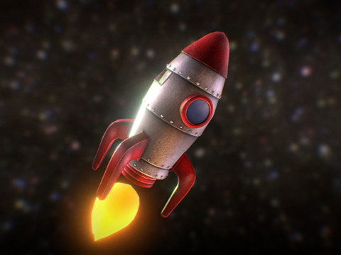 Cartoon Rocket