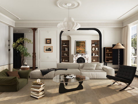 French Retro Living Room