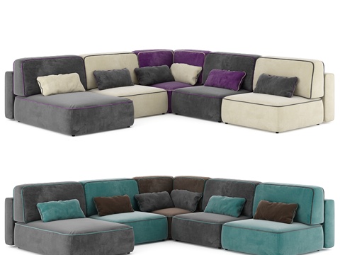 Corner sofa Multiplayer sofa